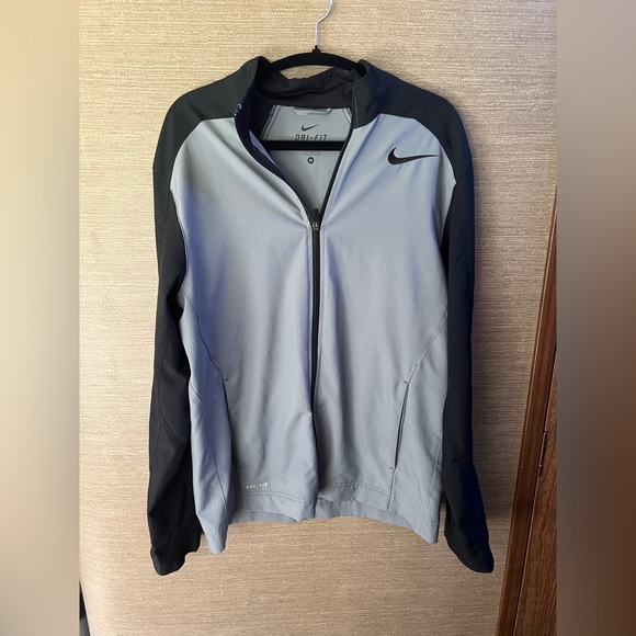 Men Nike Team Woven Jacket gray & black size medium - Picture 11 of 12